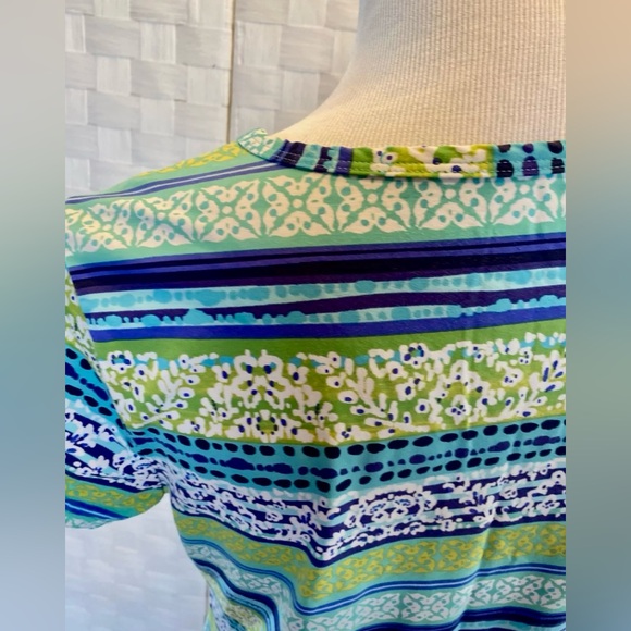 LANDS END SWIM SCUBA BLUE DRESS L - Picture 9 of 14